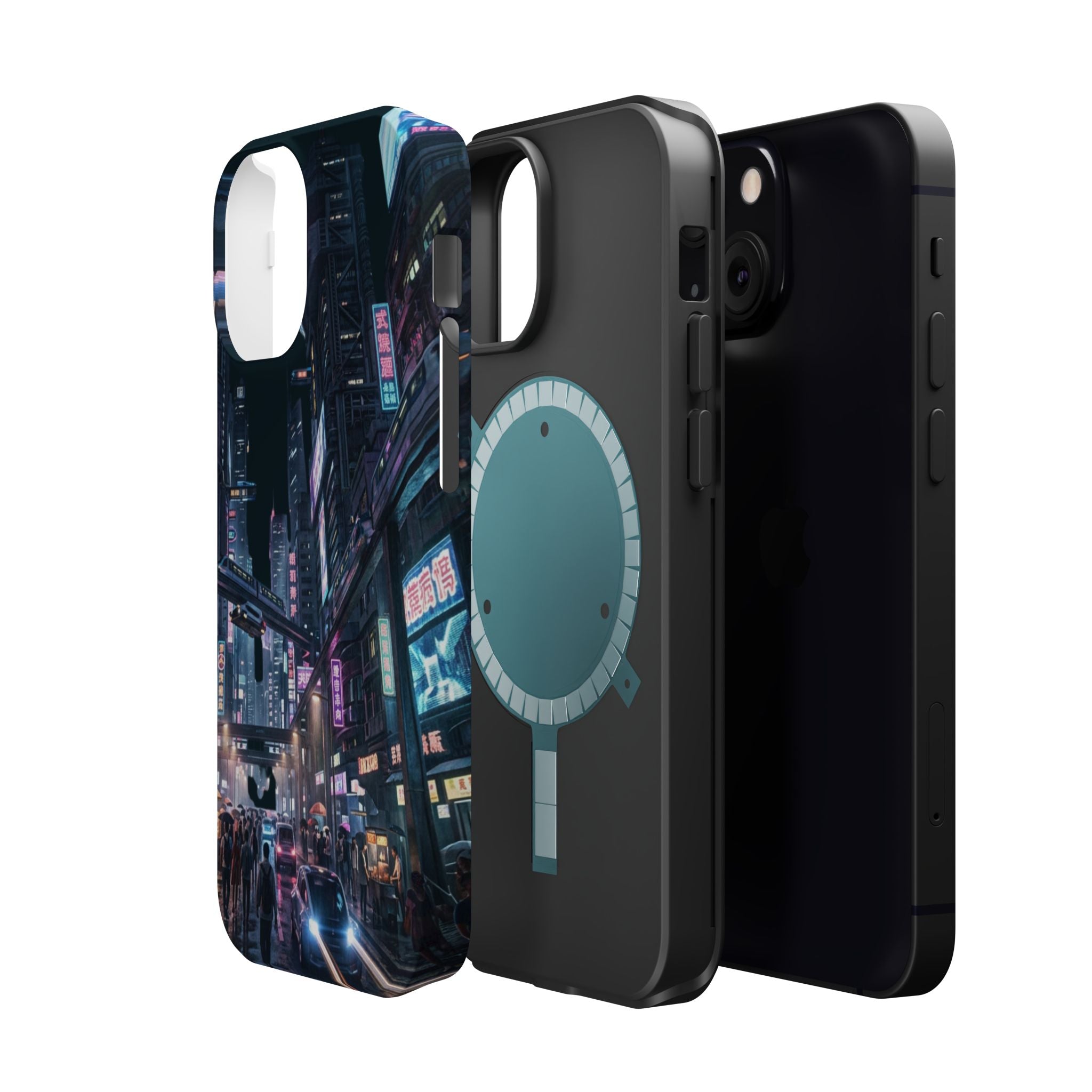Phone Case | Cyberpunk City Magnetic Impact-Resistant Phone Cover