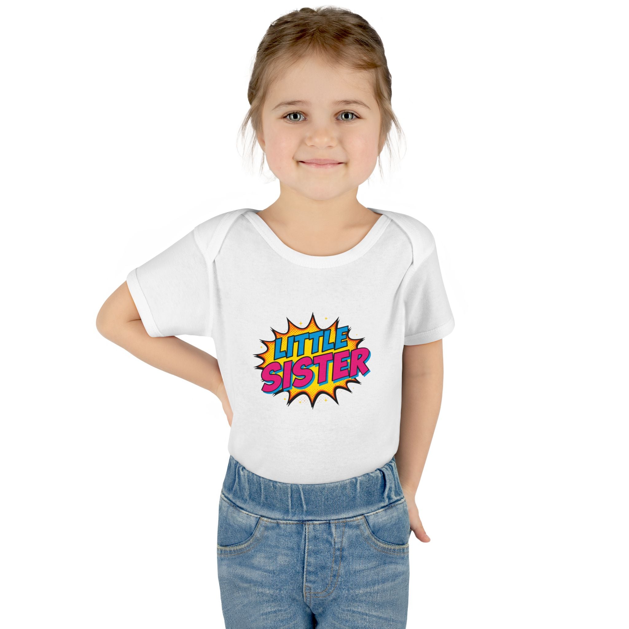 Baby Bodysuit | 'Little Sister' Comic Pop Art Infant Onesie