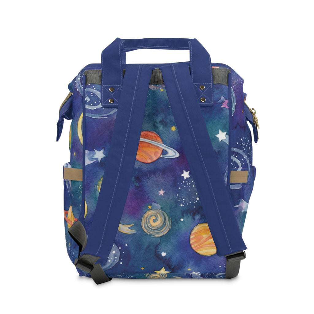 Diaper Backpack | Galaxy Print Multifunctional Nappy Bag