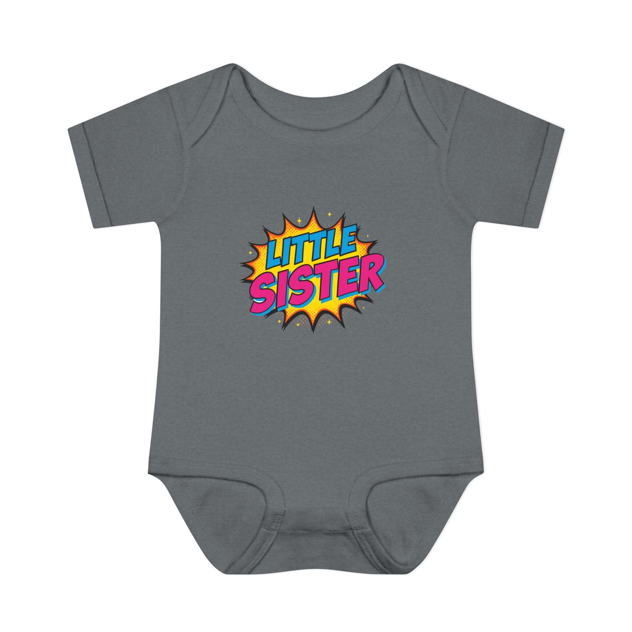 Baby Bodysuit | 'Little Sister' Comic Pop Art Infant Onesie
