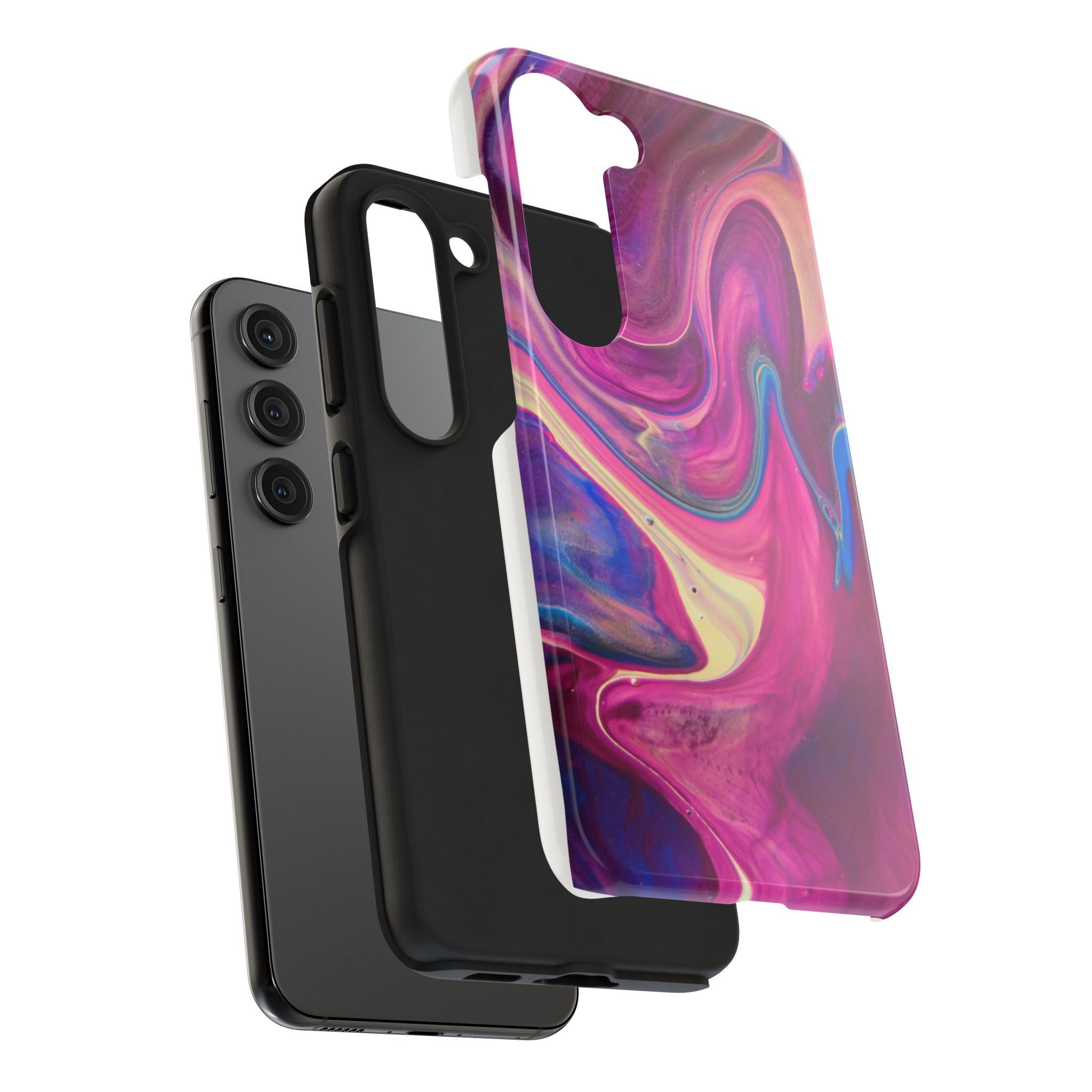Phone Case | Protective Artistic Paint Pour Design