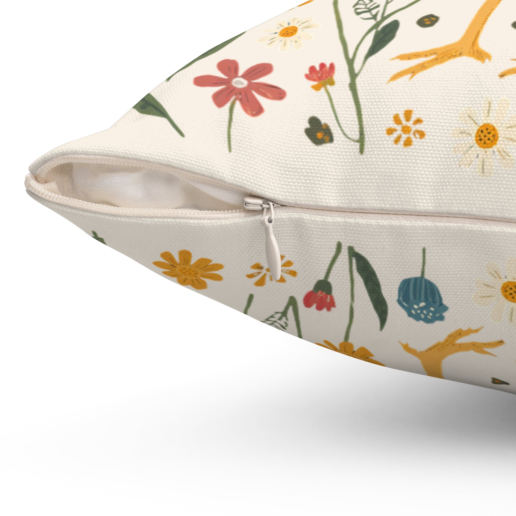 Throw Pillow | Farmhouse Rooster Floral Accent Pillow