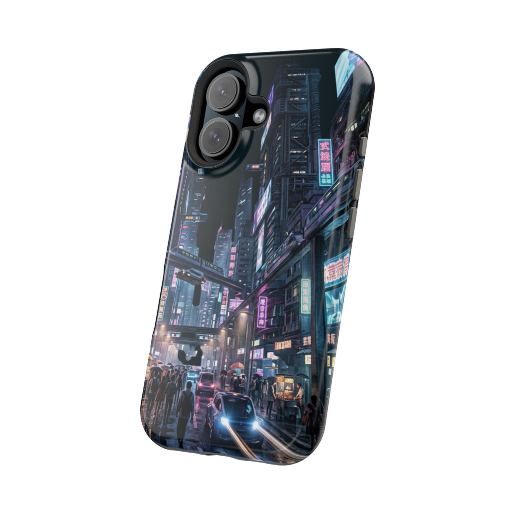 Phone Case | Cyberpunk City Magnetic Impact-Resistant Phone Cover