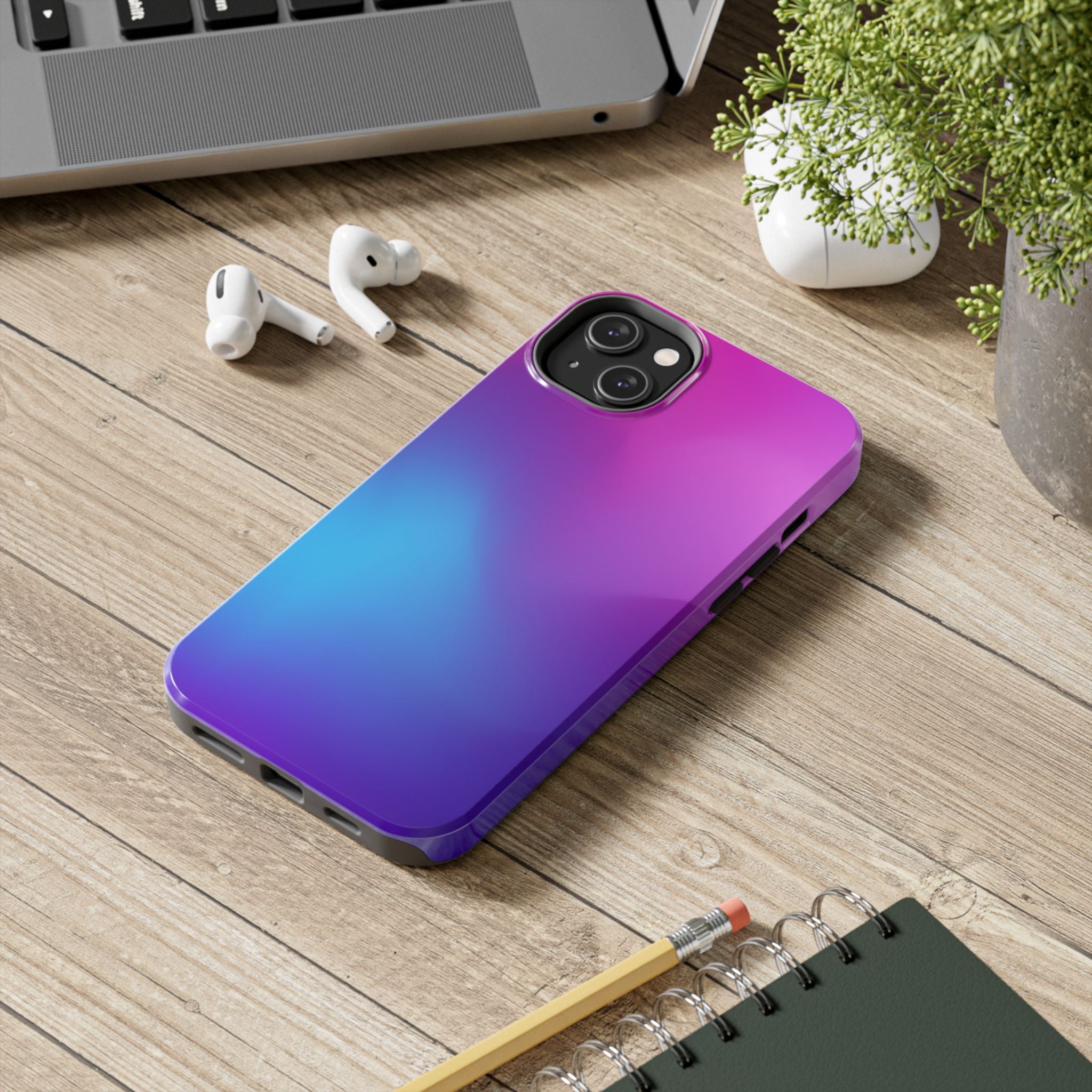 Phone Case | Purple Blue Ombre Tough Protective Case