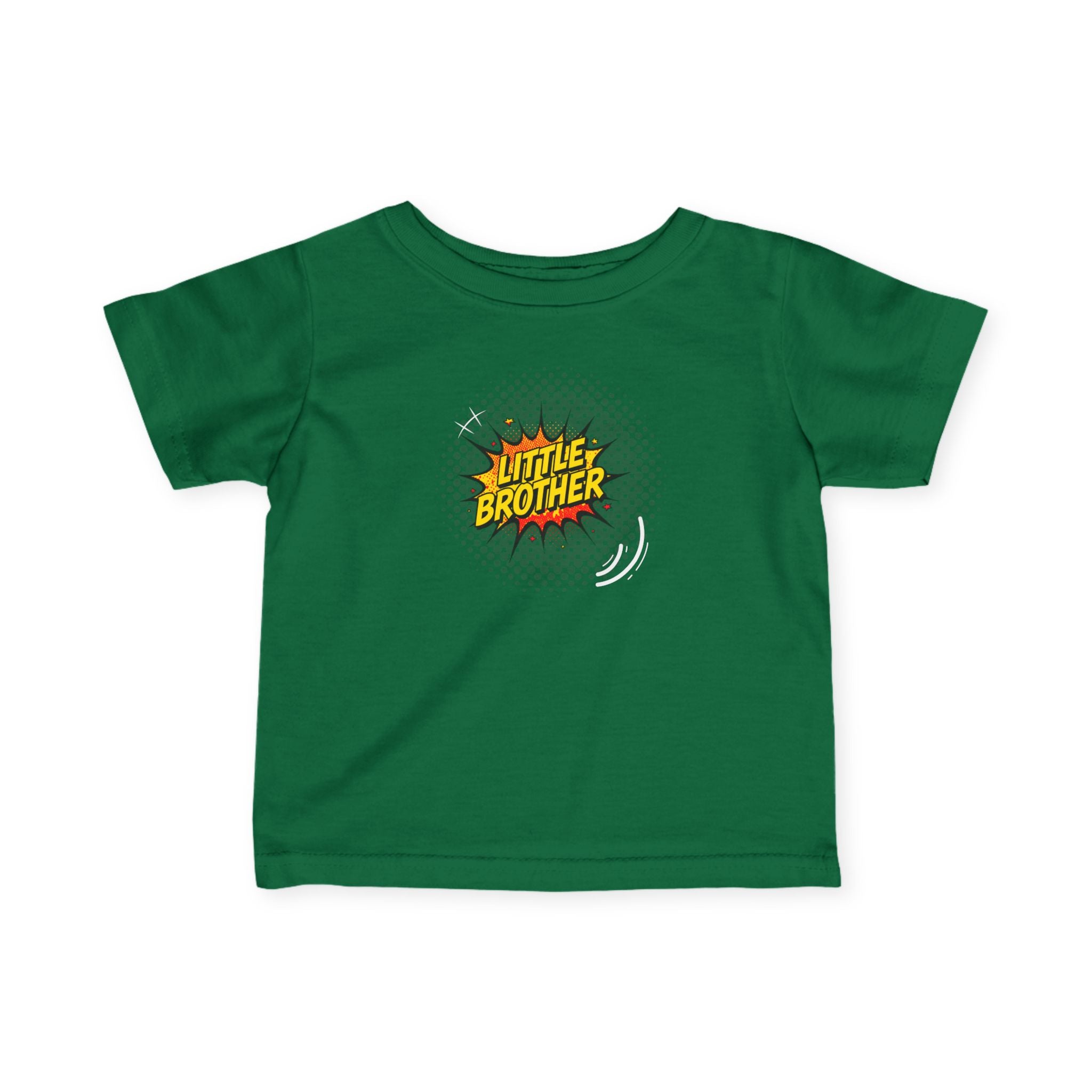 T-Shirt | 'Little Brother' Comic Burst Infant Sibling Tee