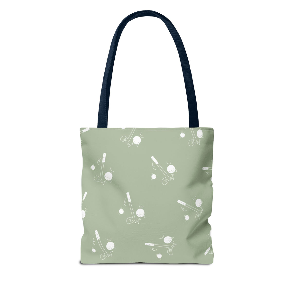 Sage Green and Golf Pattern Tote Bag