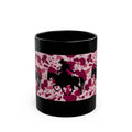Coffee Mug | Pink Splatter Cowgirl Silhouette Black 11 oz or 15 oz