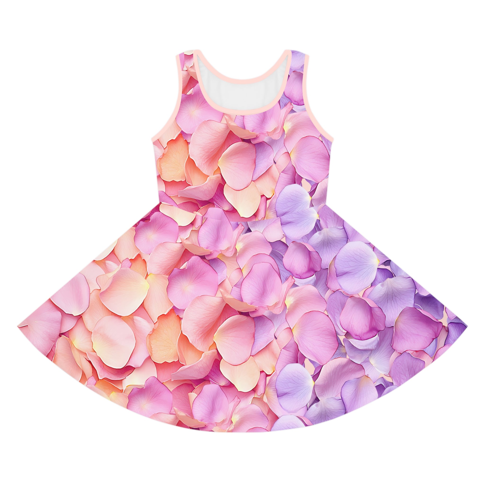 Girls Sundress |  Floral Petal Flowy Dress