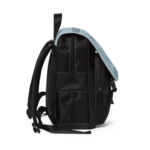 Blue Floral Mom Life Hustle Casual Backpack