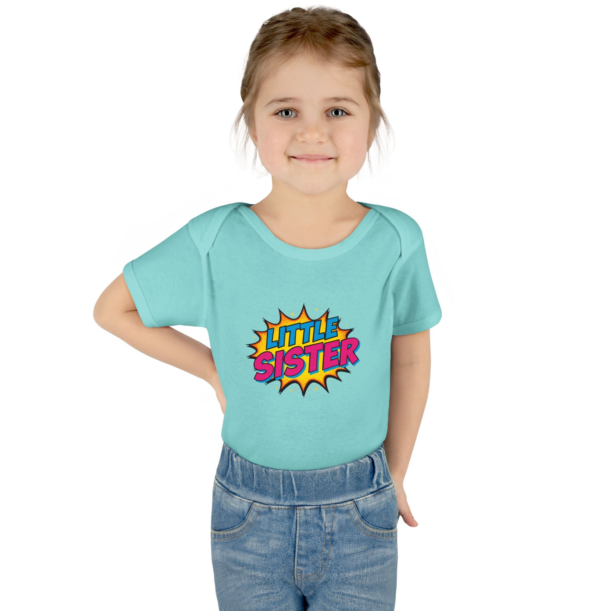 Baby Bodysuit | 'Little Sister' Comic Pop Art Infant Onesie