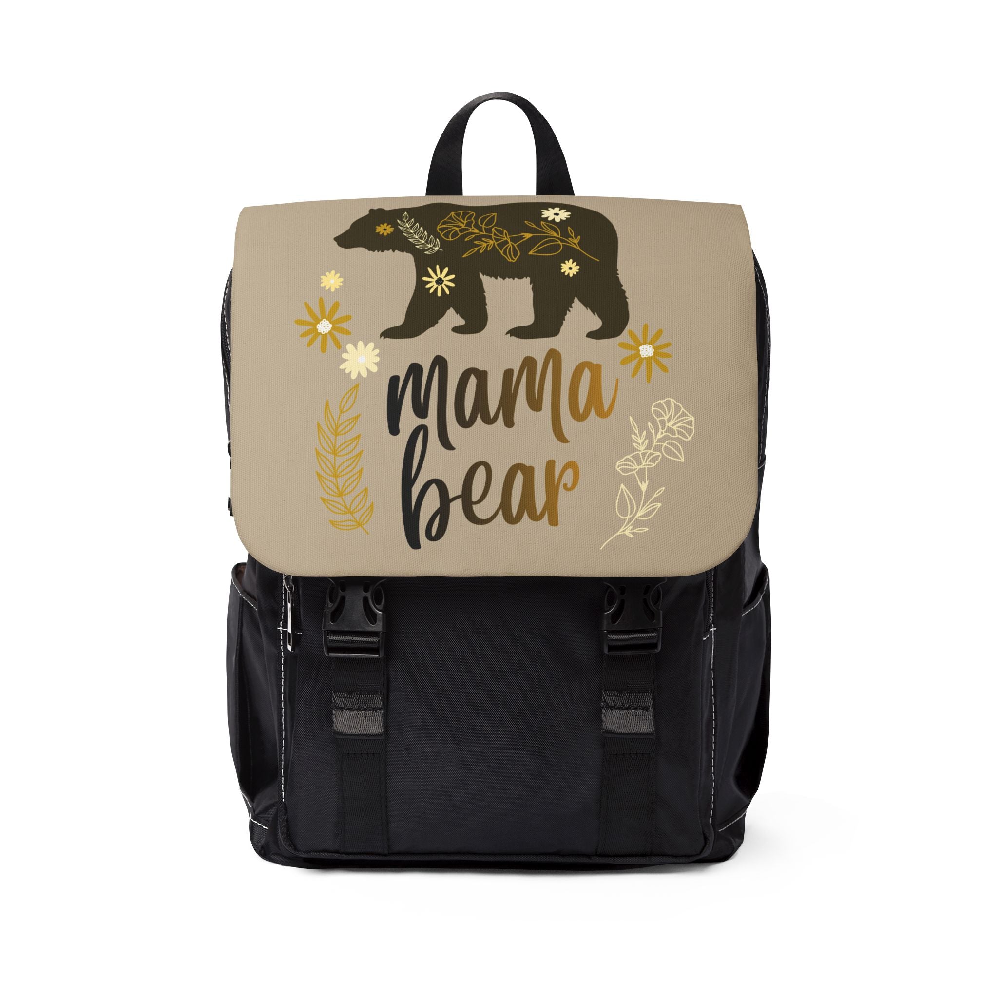 Backpack | Mama Bear Floral Casual Shoulder Bag for Moms