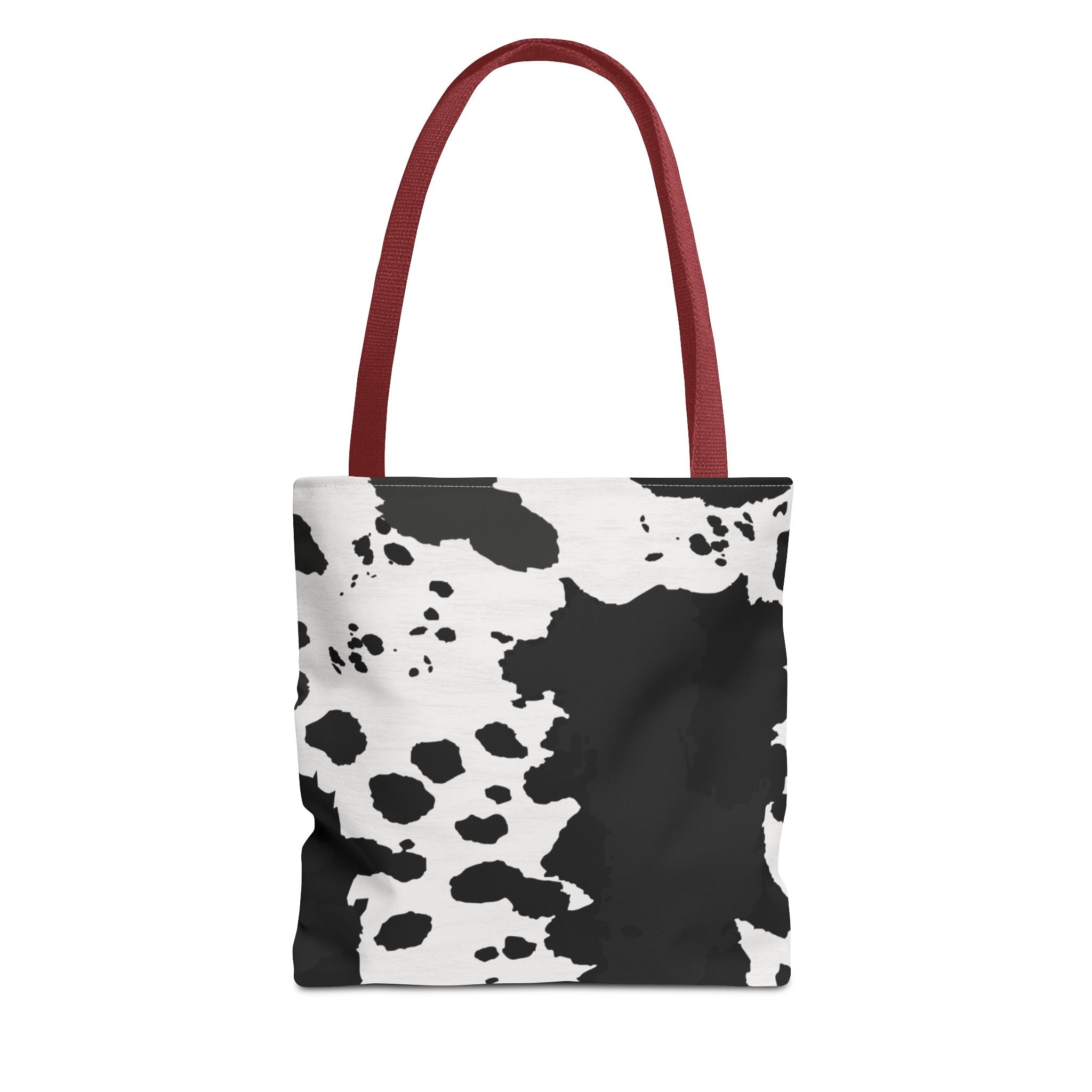 Tote Bag | Black & White Cow Print Patterned Shoulder Tote