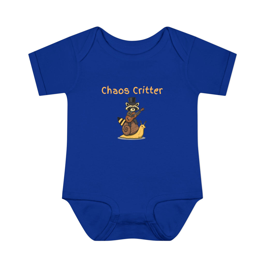 Baby Bodysuit | 'Chaos Critter' Playful Racoon Baby Onesie