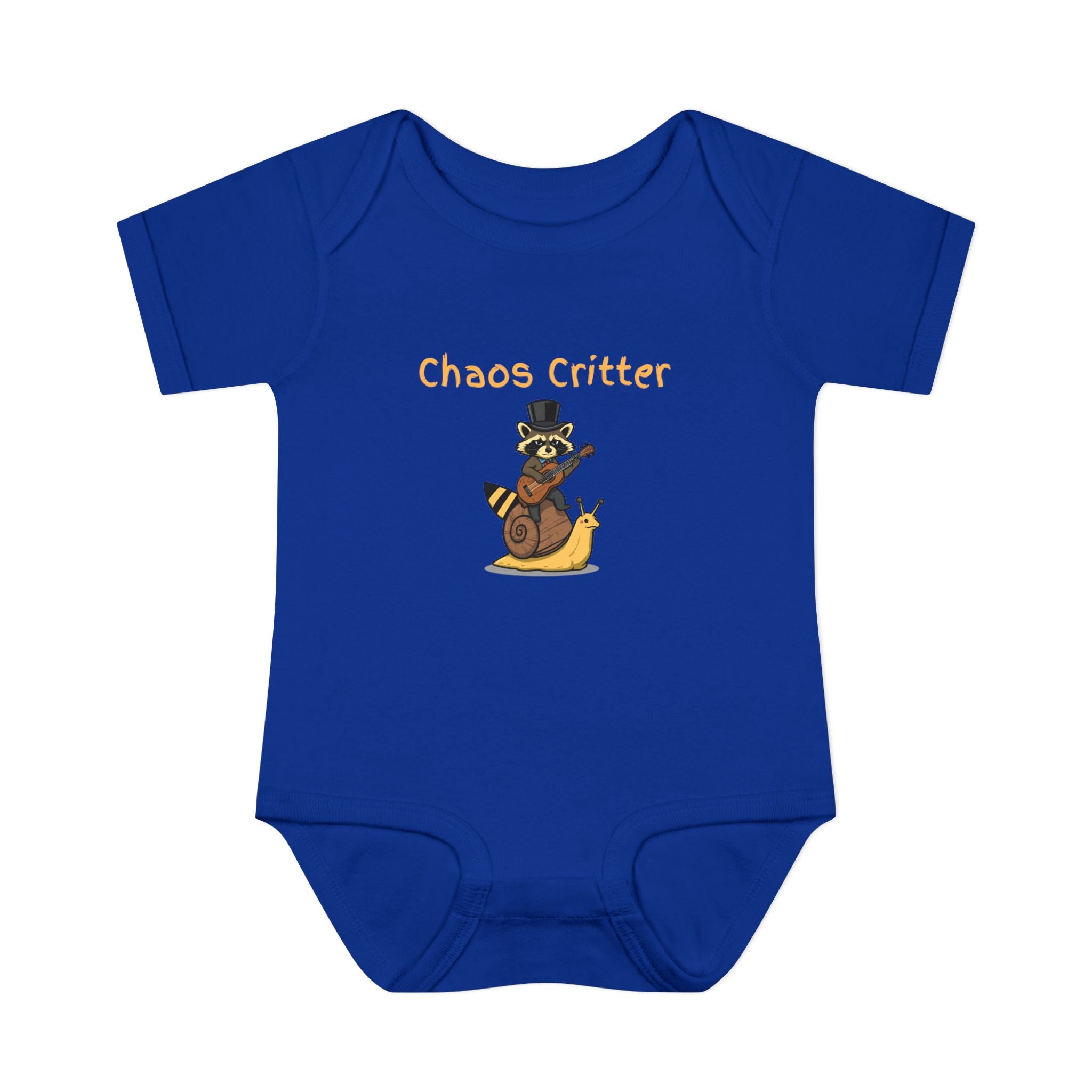 Baby Bodysuit | 'Chaos Critter' Playful Racoon Baby Onesie