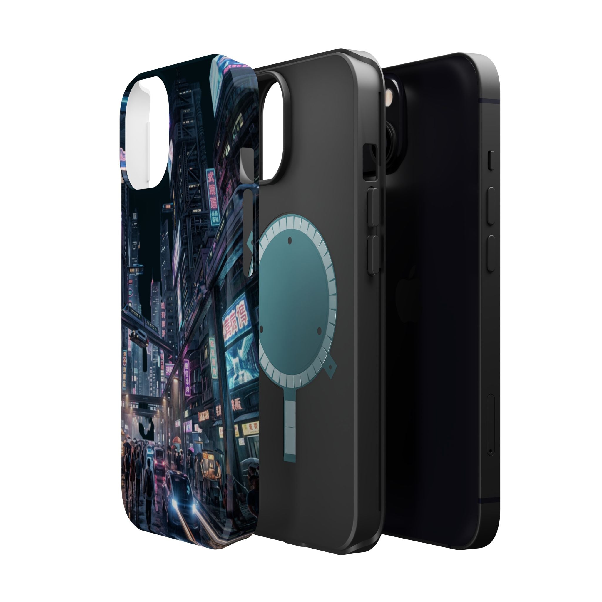Phone Case | Cyberpunk City Magnetic Impact-Resistant Phone Cover