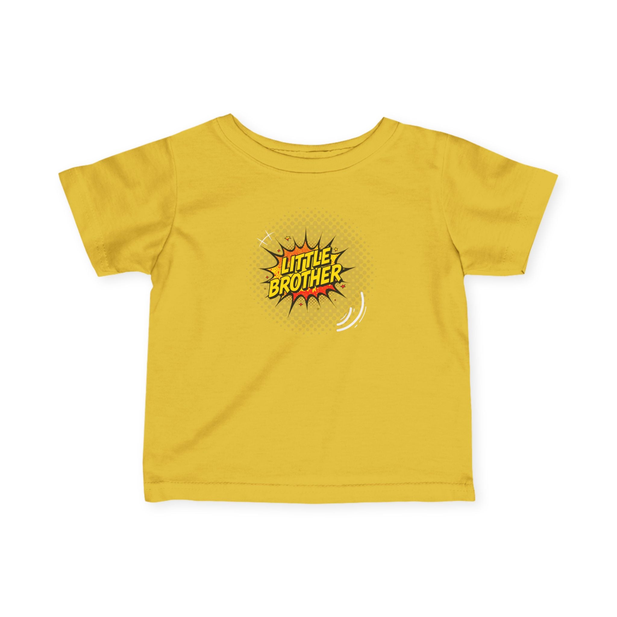 T-Shirt | 'Little Brother' Comic Burst Infant Sibling Tee