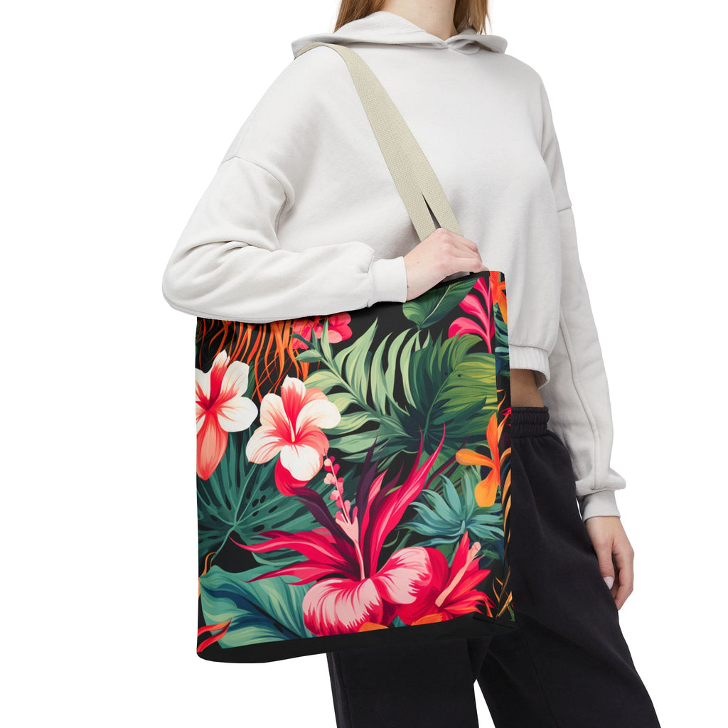 Tote Bag | Vibrant Tropical Beach & Market Tote