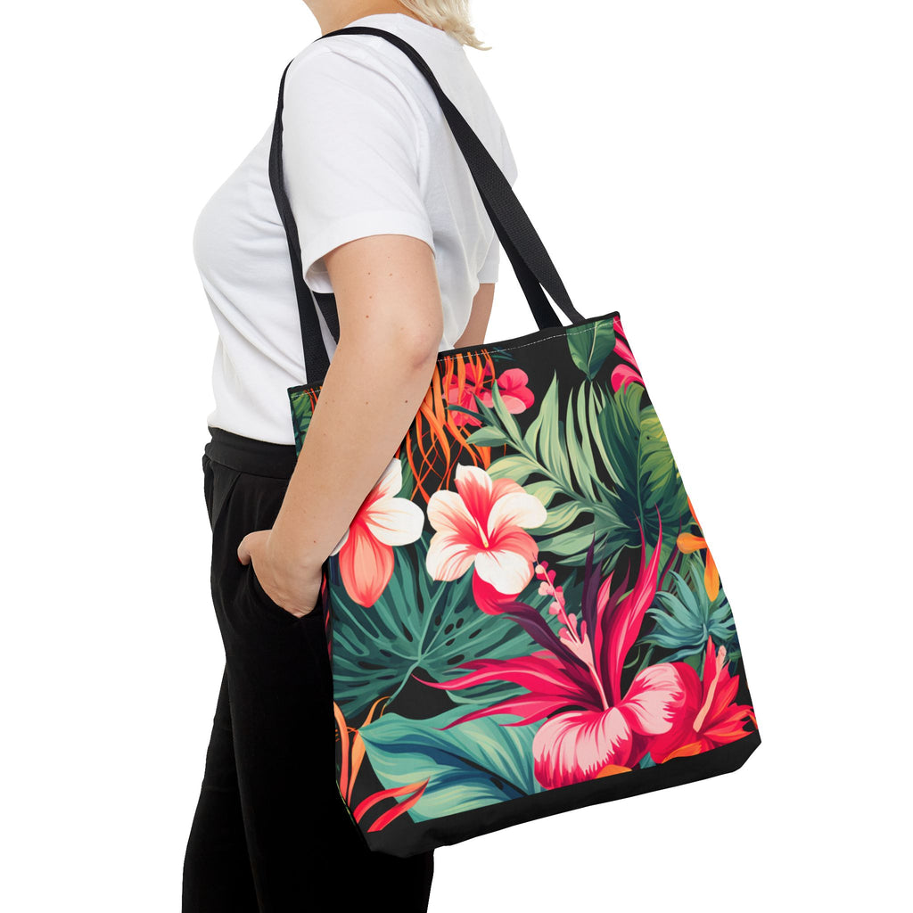 Tote Bag | Vibrant Tropical Beach & Market Tote