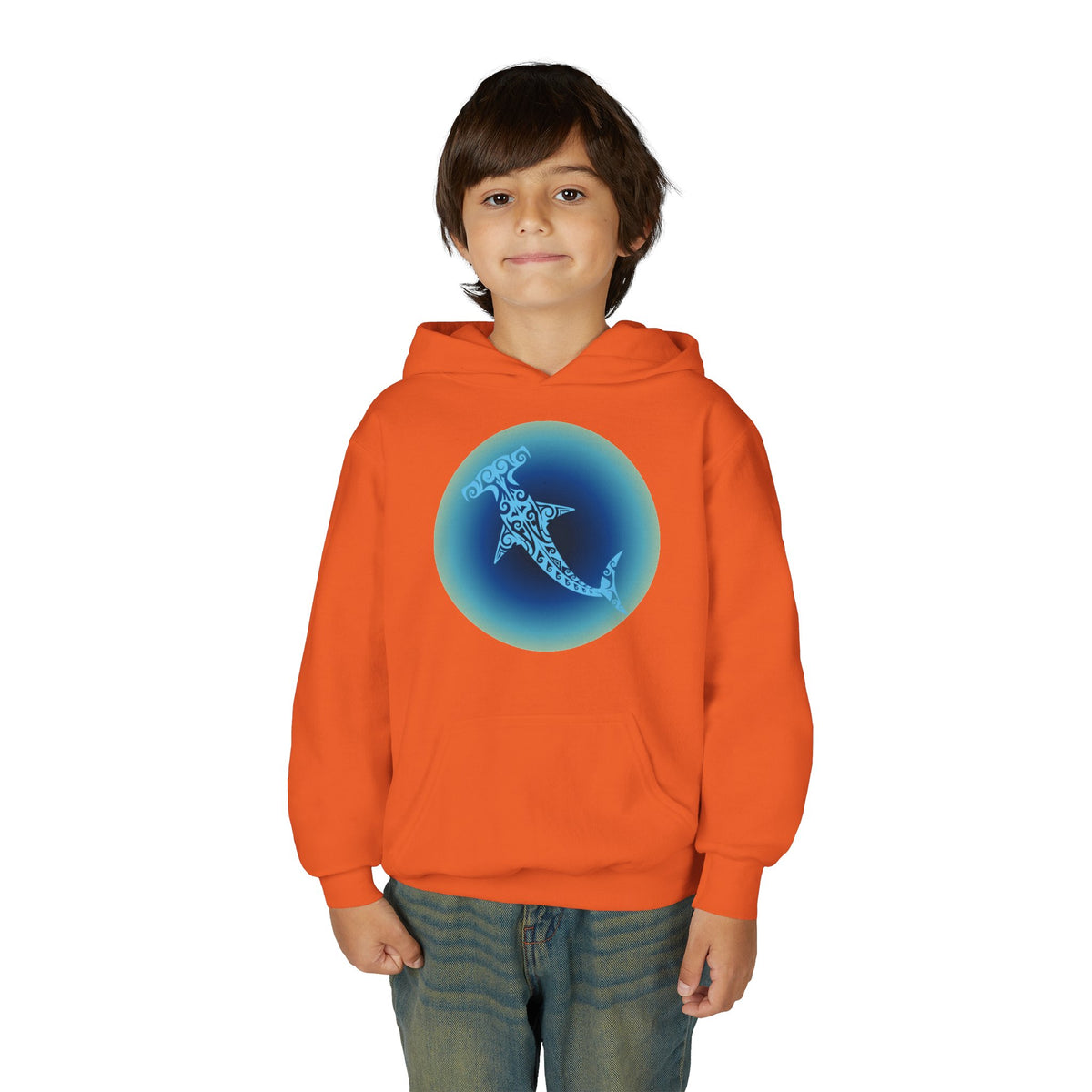 Tribal Hammerhead Youth Hoodie