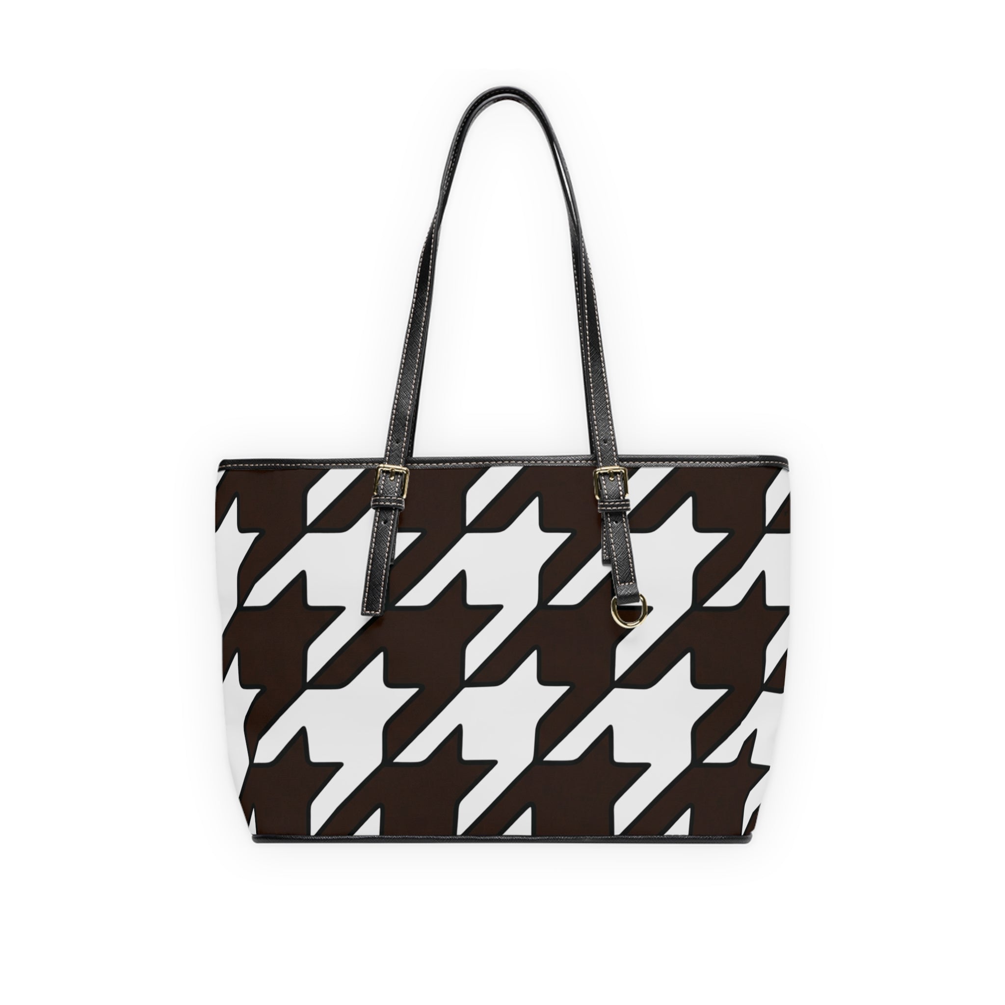 Handbag | Classic Houndstooth Pattern Shoulder Bag