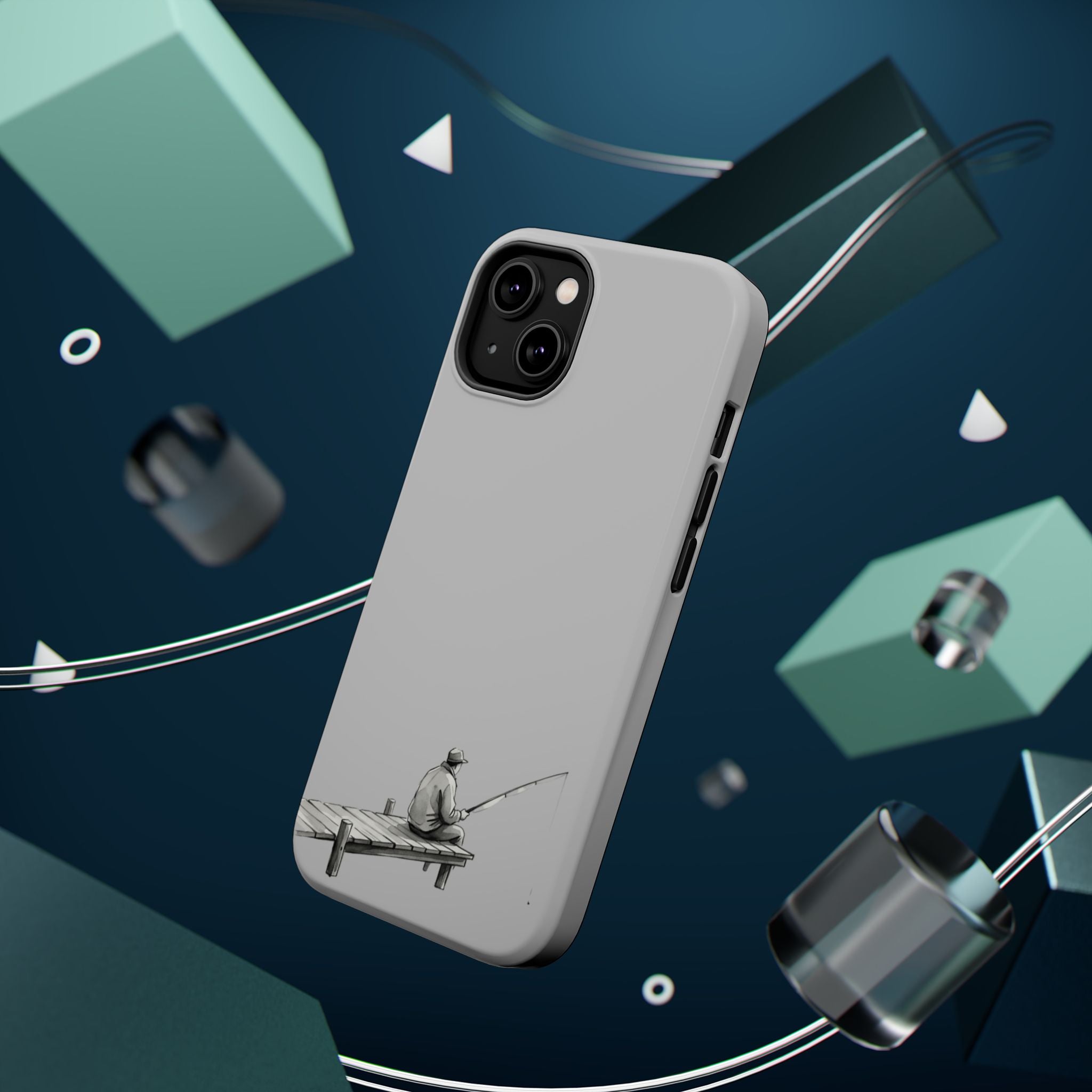 Phone Case | Fishing Dock Minimalist Magnetic Impact-Resistant Case