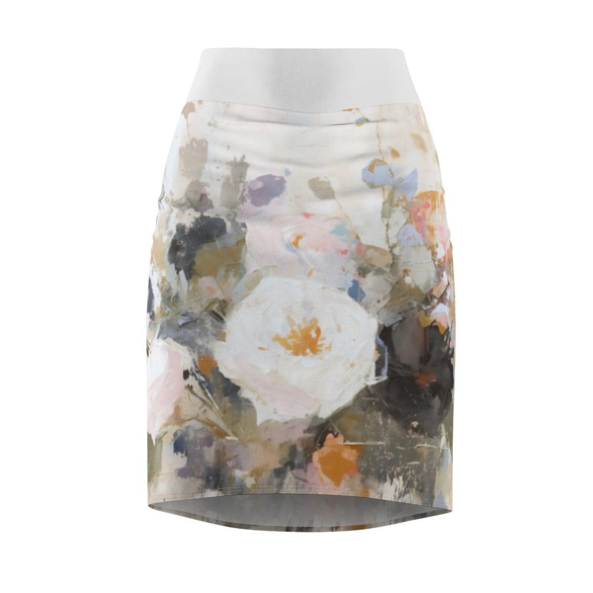 Soft Pastel Garden Bodycon Pencil Skirt
