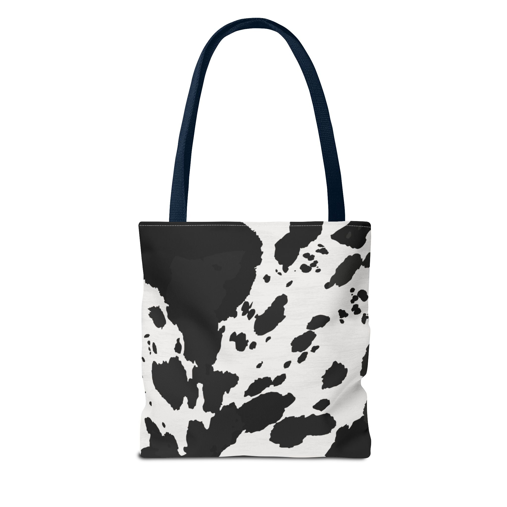 Tote Bag | Black & White Cow Print Patterned Shoulder Tote
