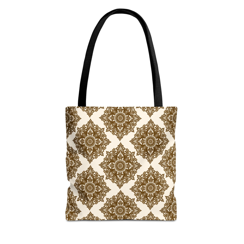 Tote Bag | Boho Gold Medallion Pattern