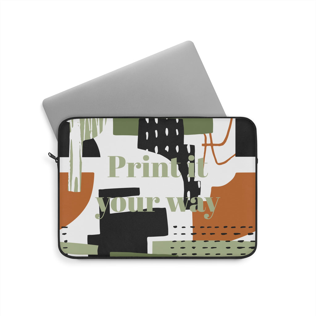 Laptop Sleeve | Customizable Abstract Geo Print