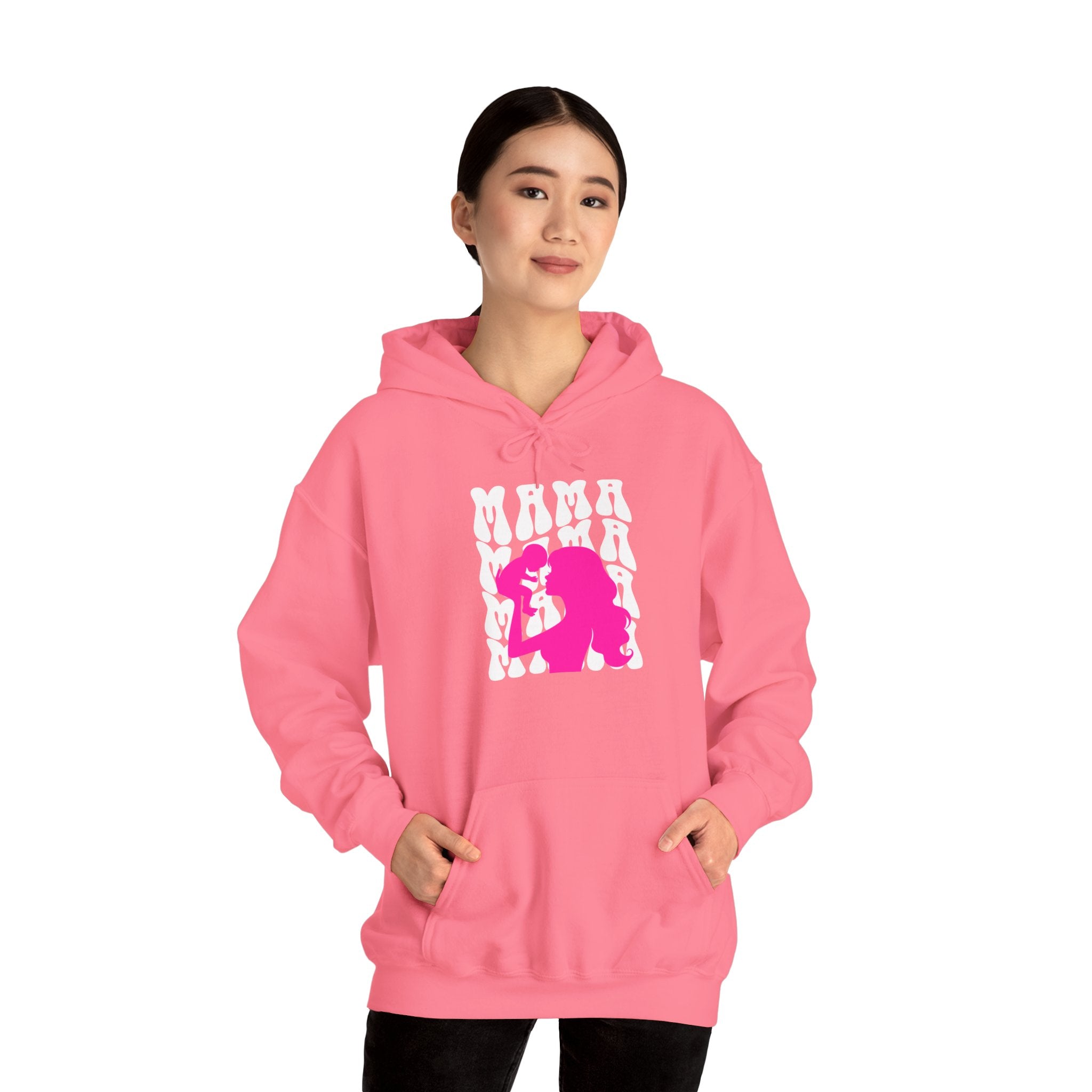 Hoodie | 'Mama' & Silhouette Pink Graphic