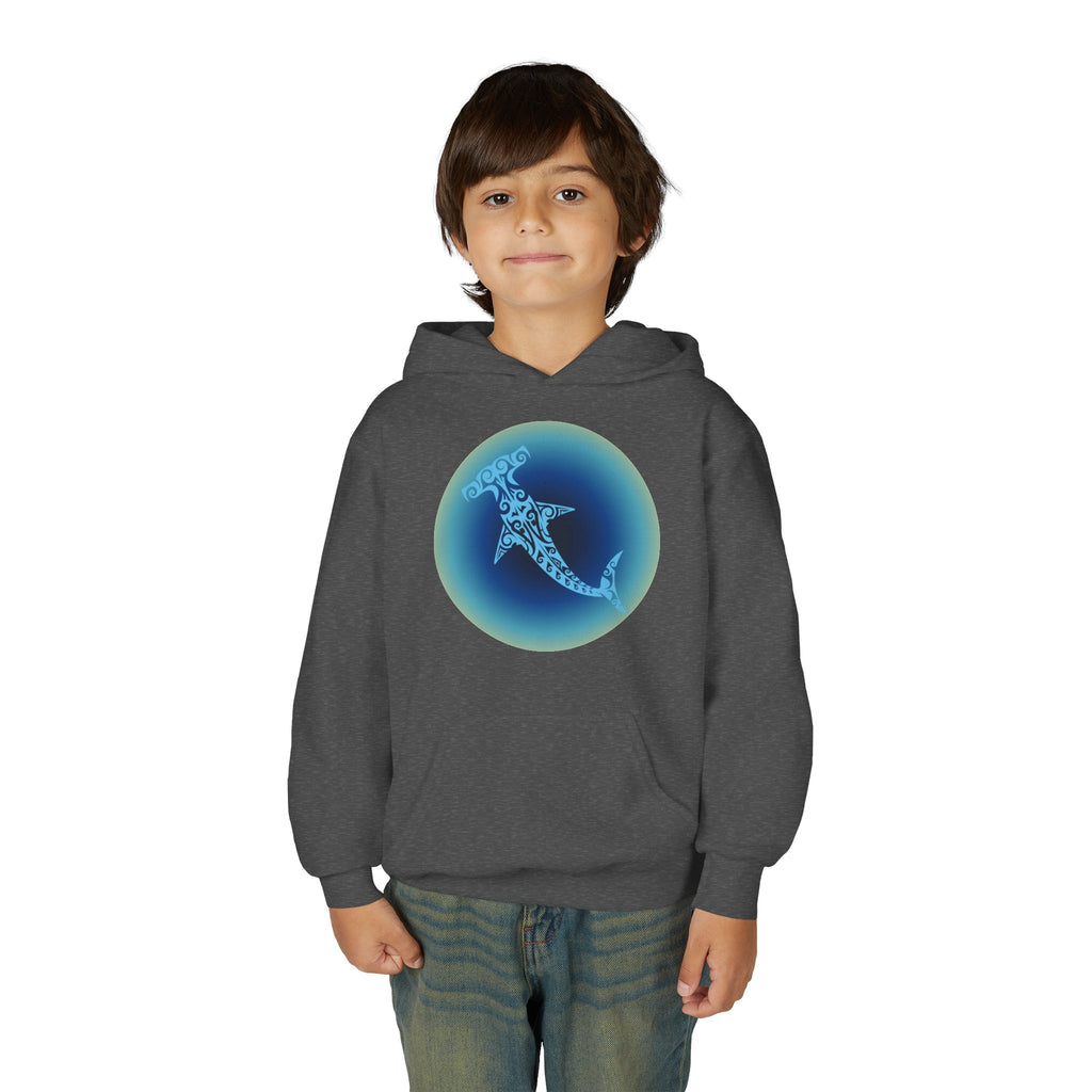 Tribal Hammerhead Youth Hoodie