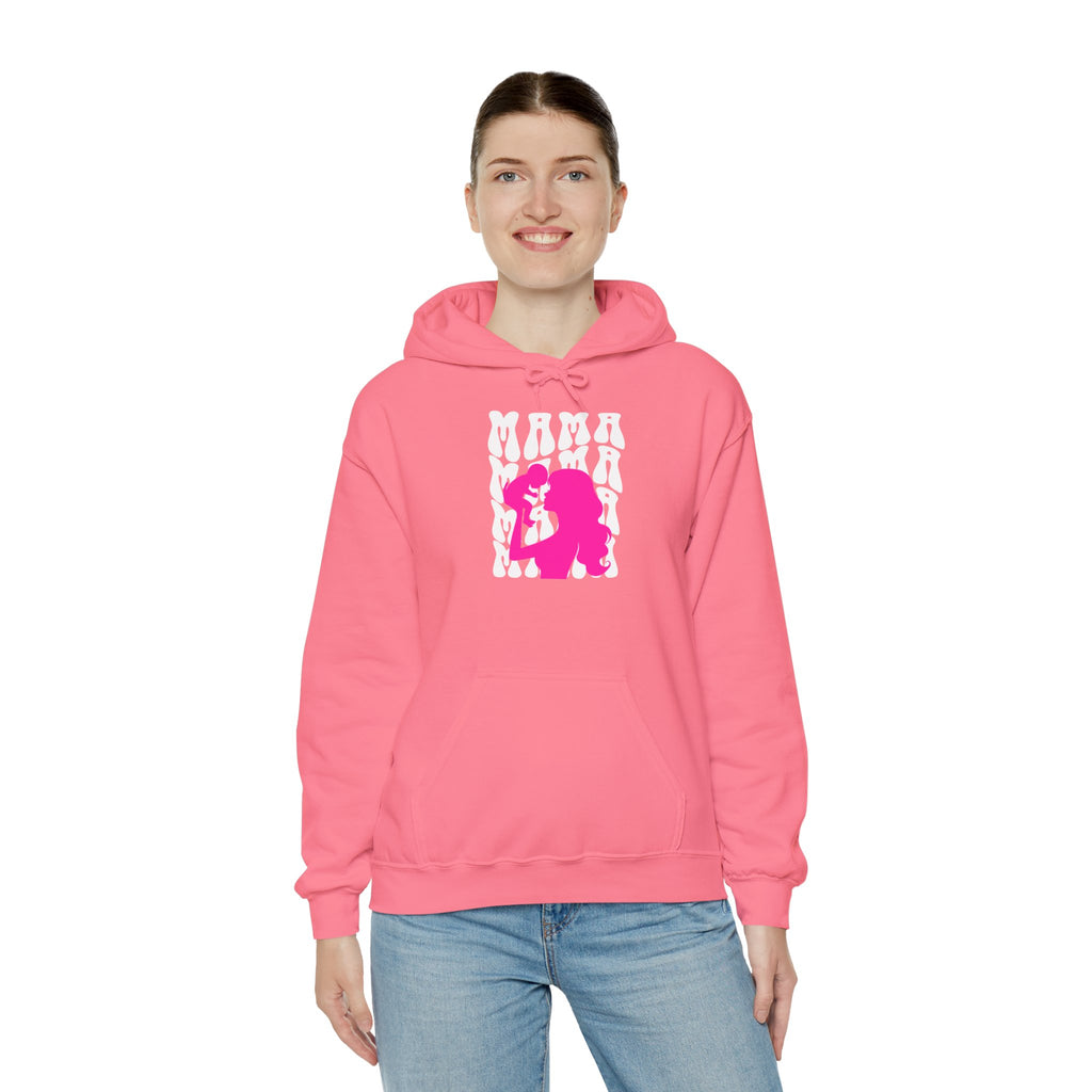 Hoodie | 'Mama' & Silhouette Pink Graphic