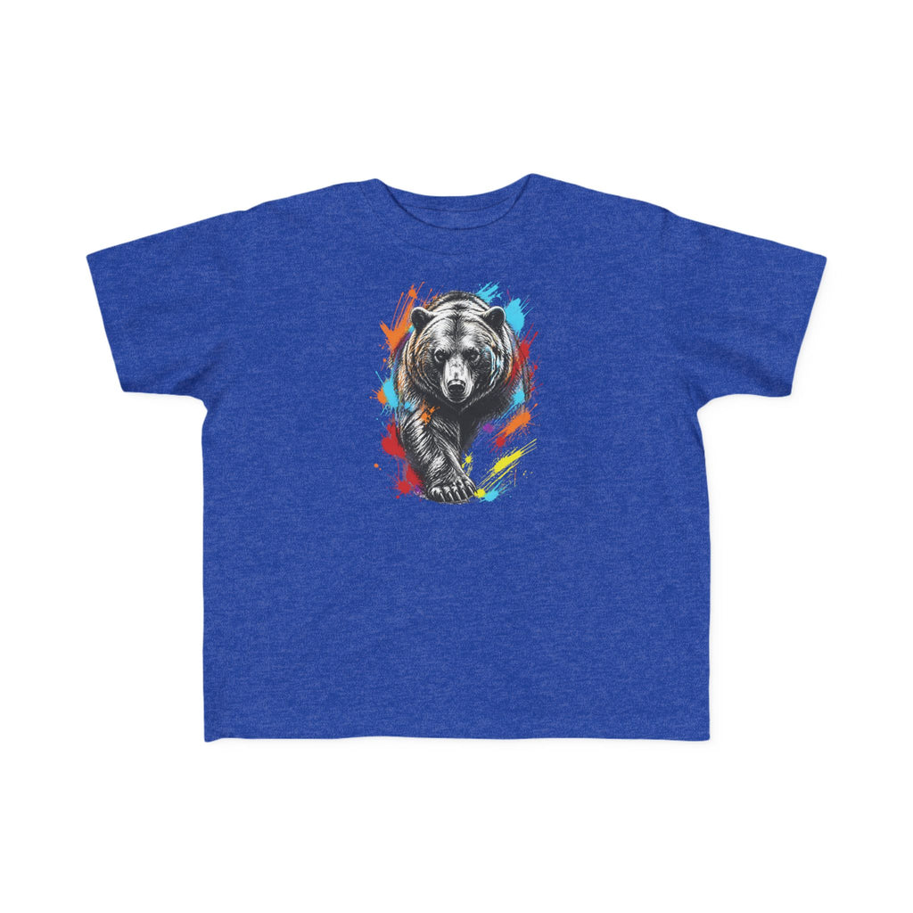 Colorful Kodiak Bear T-Shirt for Tots