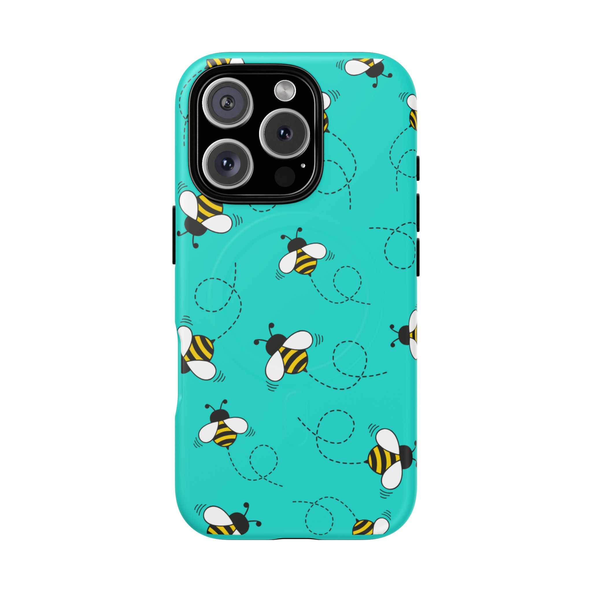 Phone Case | Cute Turquoise Bumblebee Tough Magnetic Phone Case