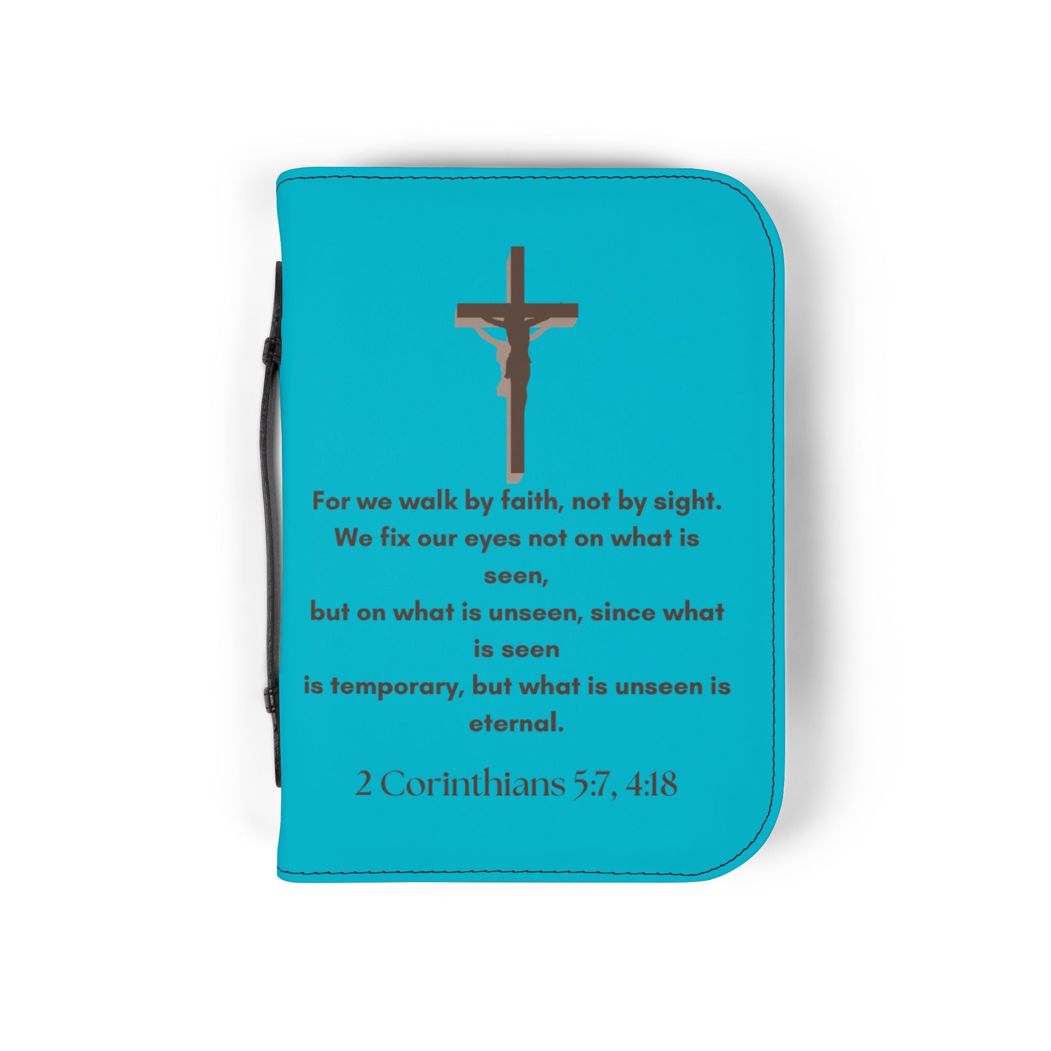 Bible Cover | Zippered Bible Case 2 Corinthians 5:7
