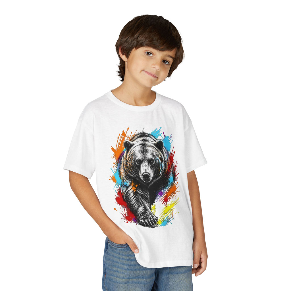 Color Splash Kodiak Bear T-Shirt for Children