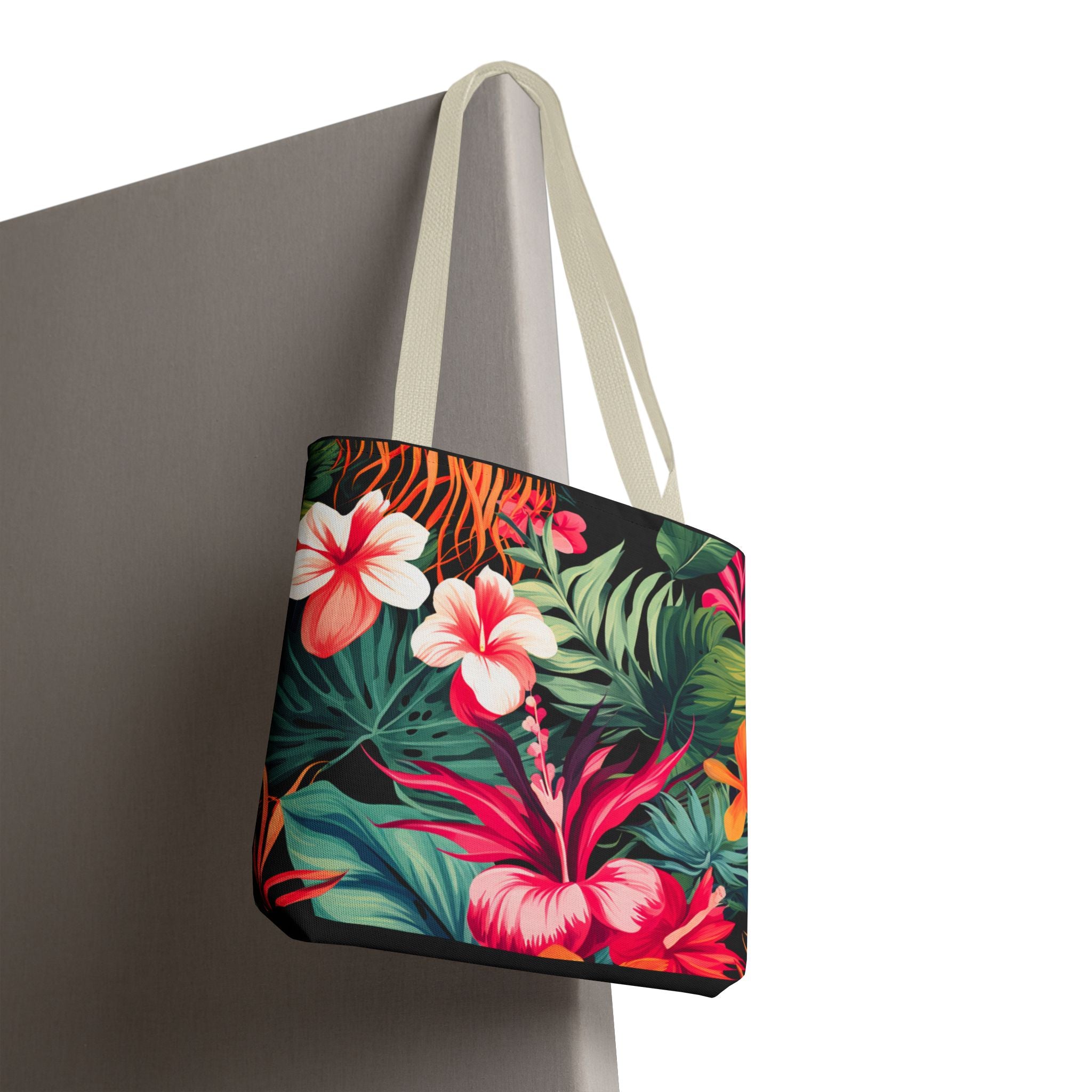 Tote Bag | Vibrant Tropical Beach & Market Tote