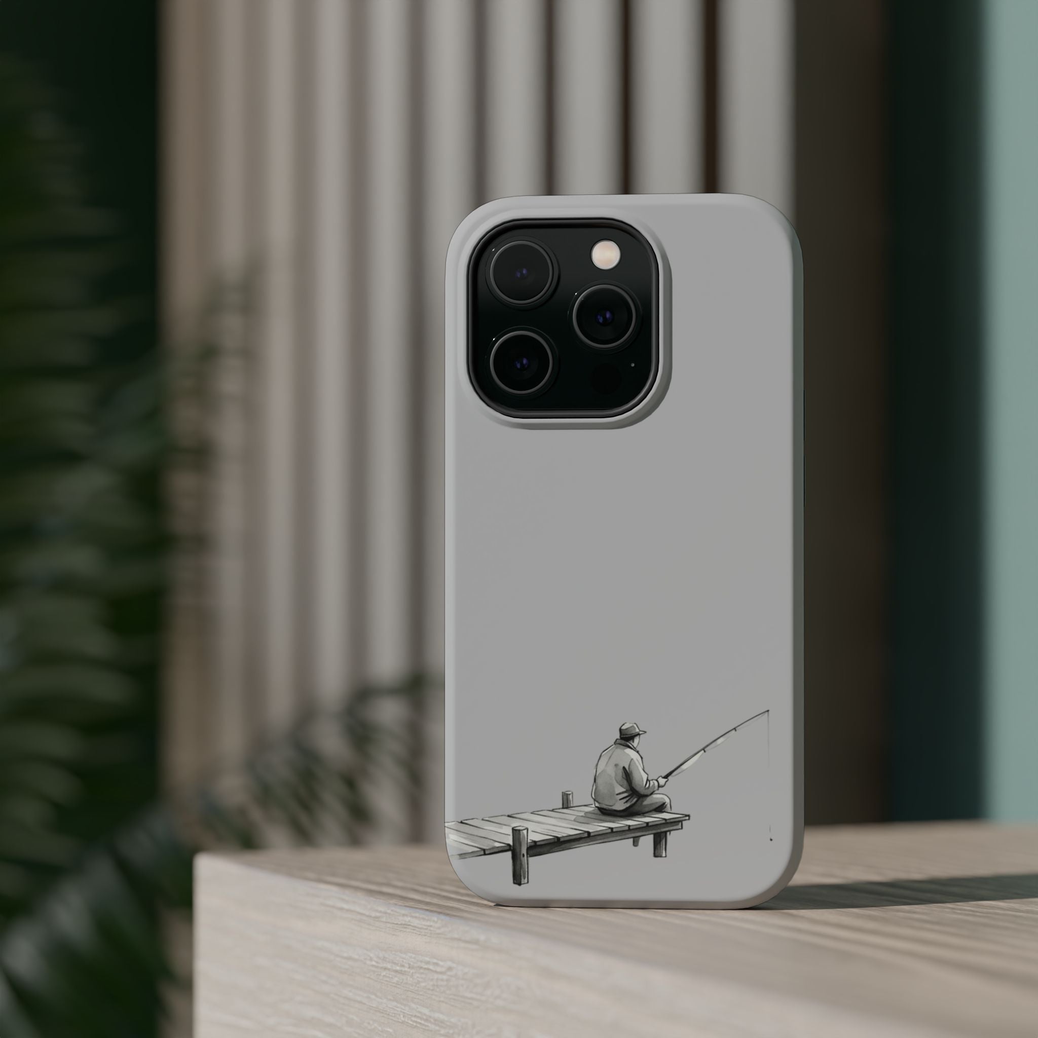 Phone Case | Fishing Dock Minimalist Magnetic Impact-Resistant Case