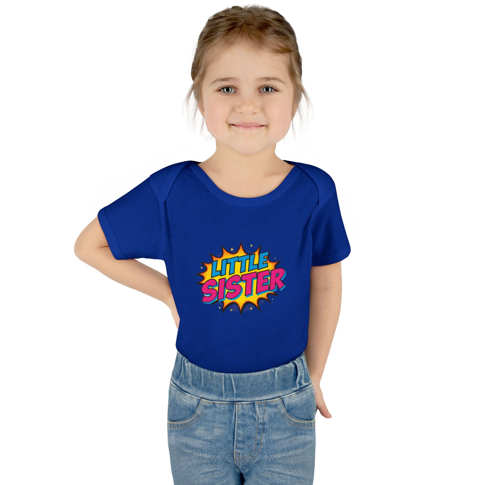 Baby Bodysuit | 'Little Sister' Comic Pop Art Infant Onesie