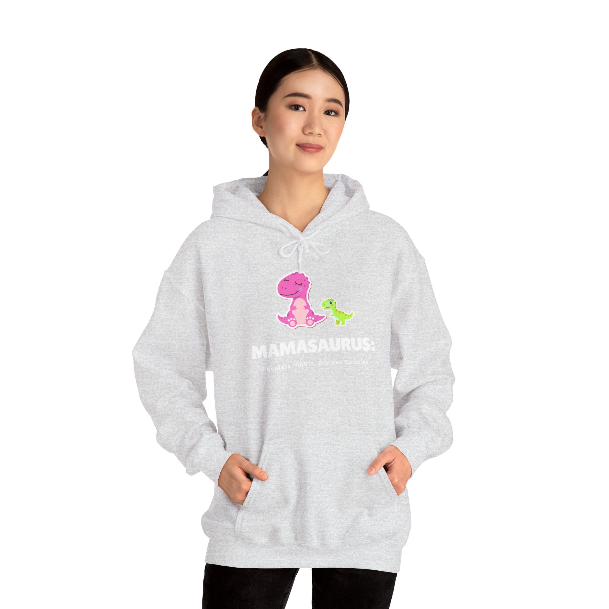 Hoodie | 'Mamasaurus' Pink Mama Dino with Baby Sweater