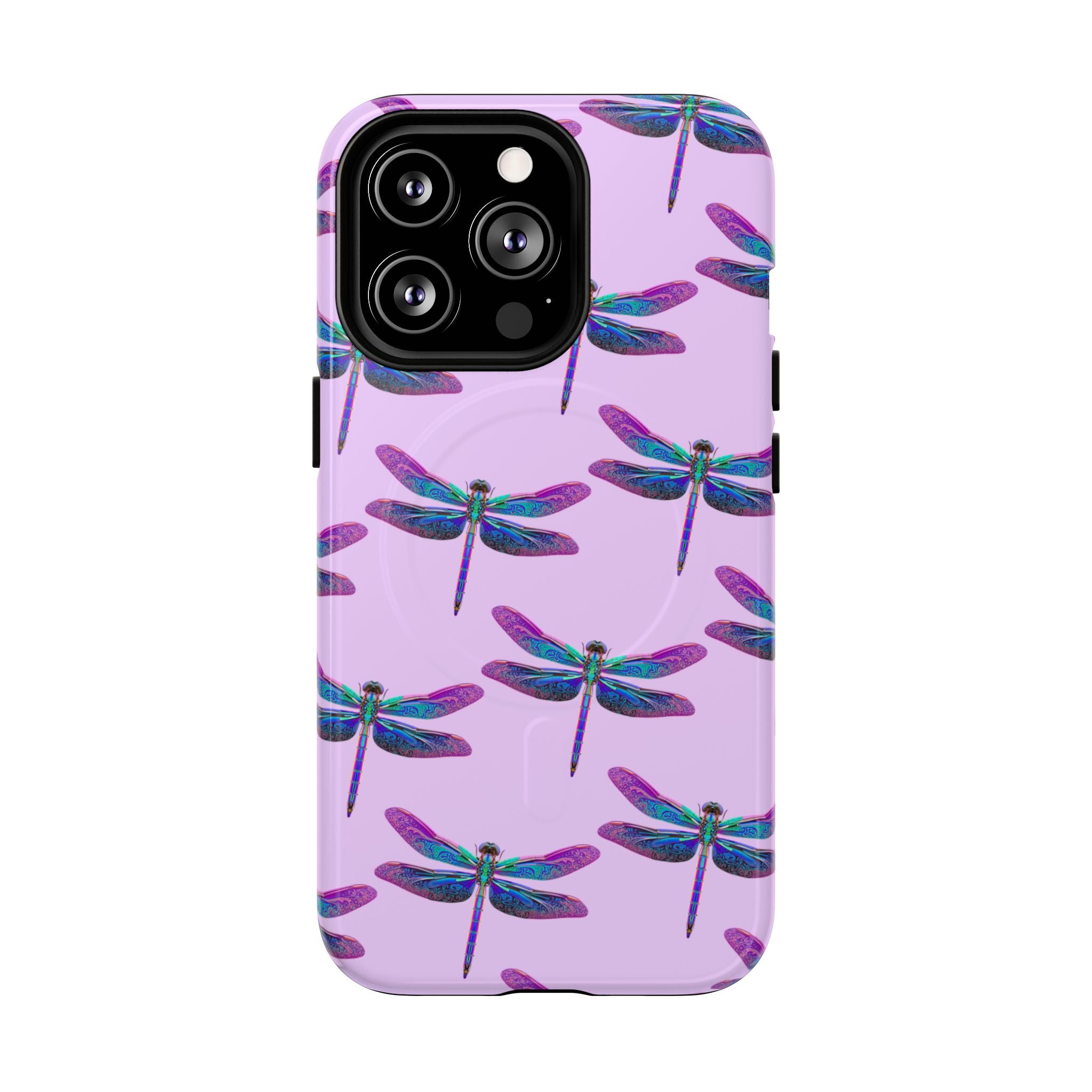 Phone Case | Blue Purple Dragonfly Tough Magnetic Case