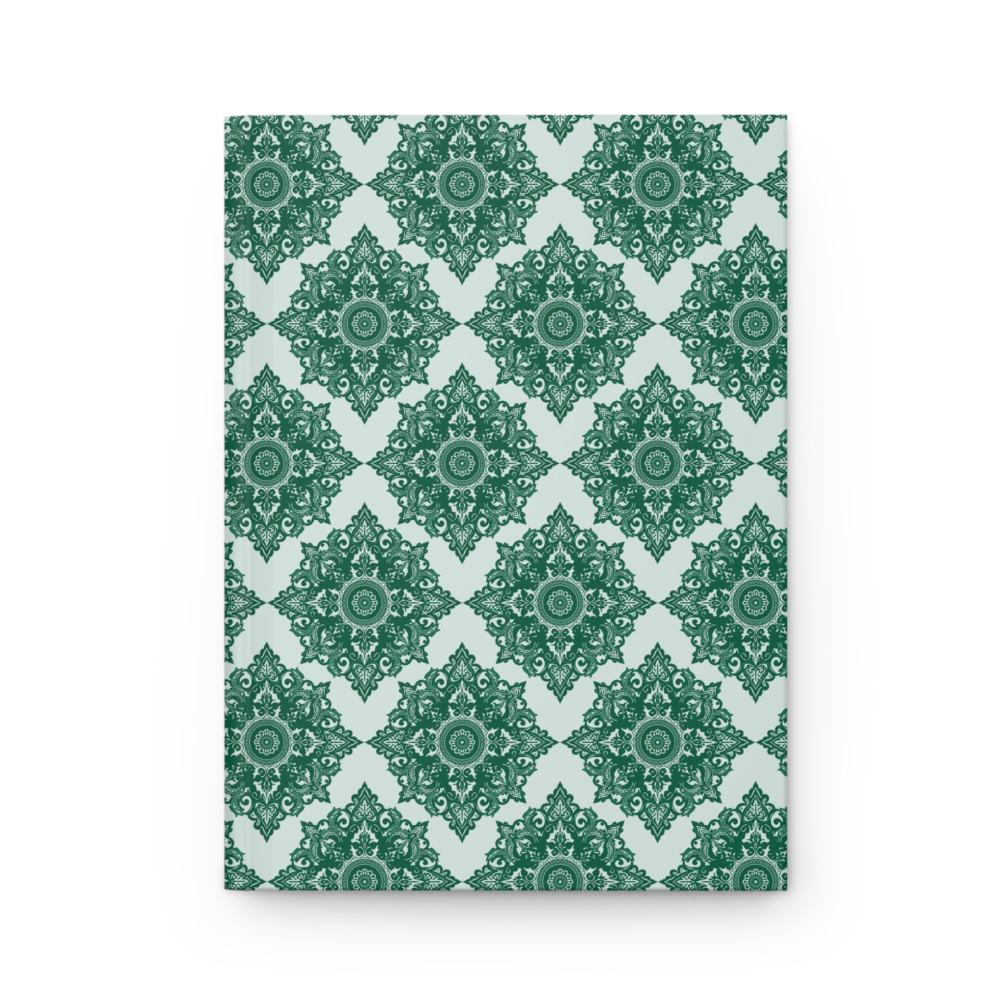 Journal | Vintage Green Lace Patterned Matte Hardcover Notebook