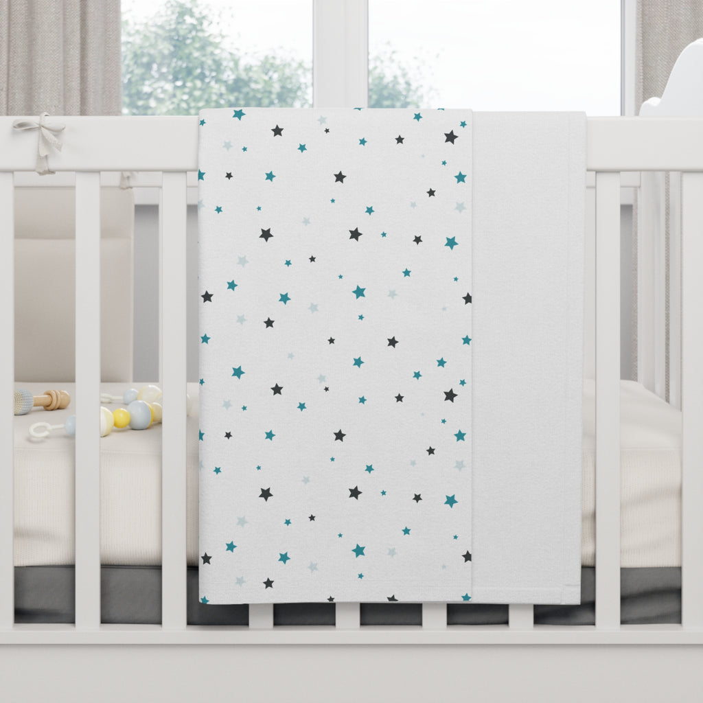 Baby Blanket | Soft Fleece Star Pattern