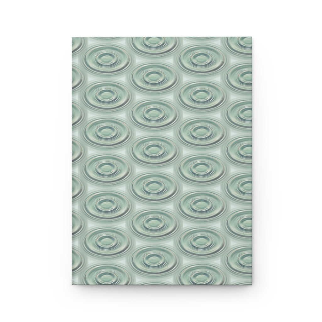 Journal | Modern Abstract Aqua Ripple Hardcover Notebook