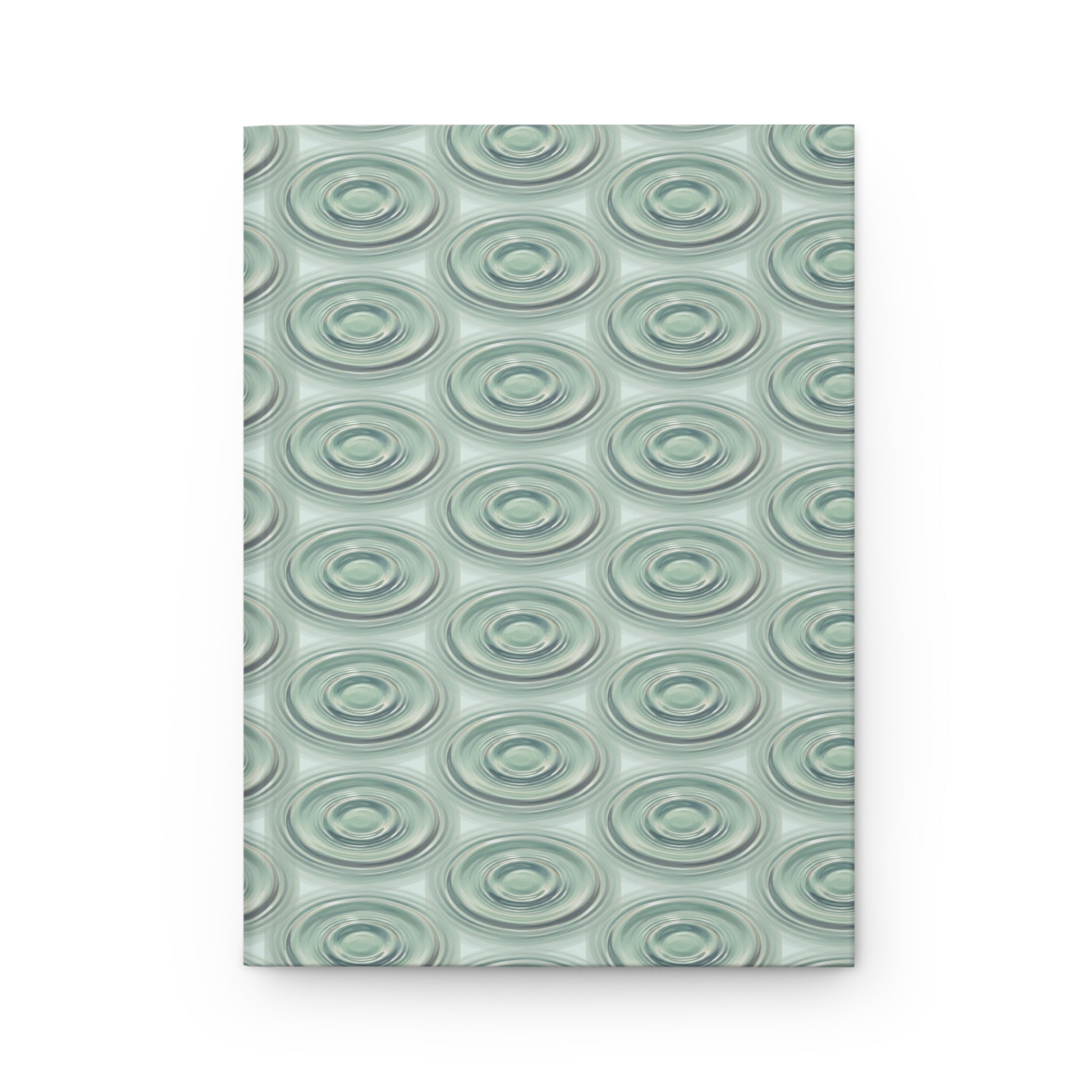 Journal | Modern Abstract Aqua Ripple Hardcover Notebook