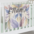 Customizable Name Watercolor Botanical Bloom Swaddle