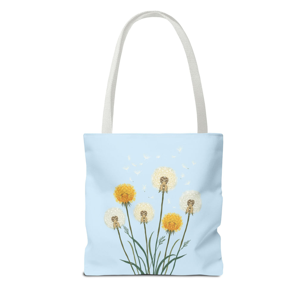 Tote Bag | Dandelions on Light Blue Background