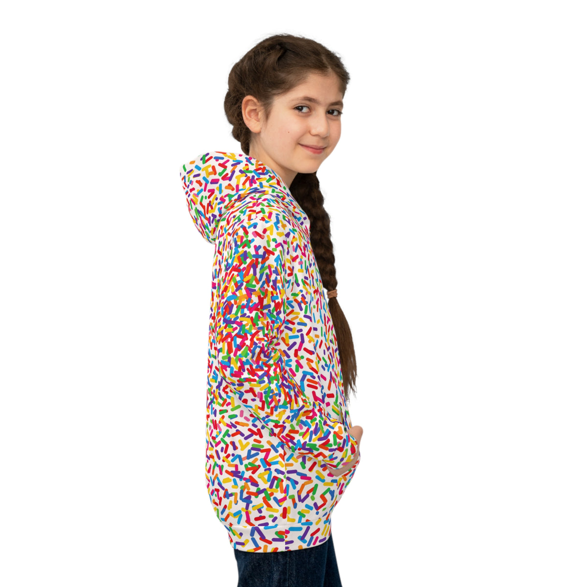 Vanilla & Rainbow Sprinkles Hoodie