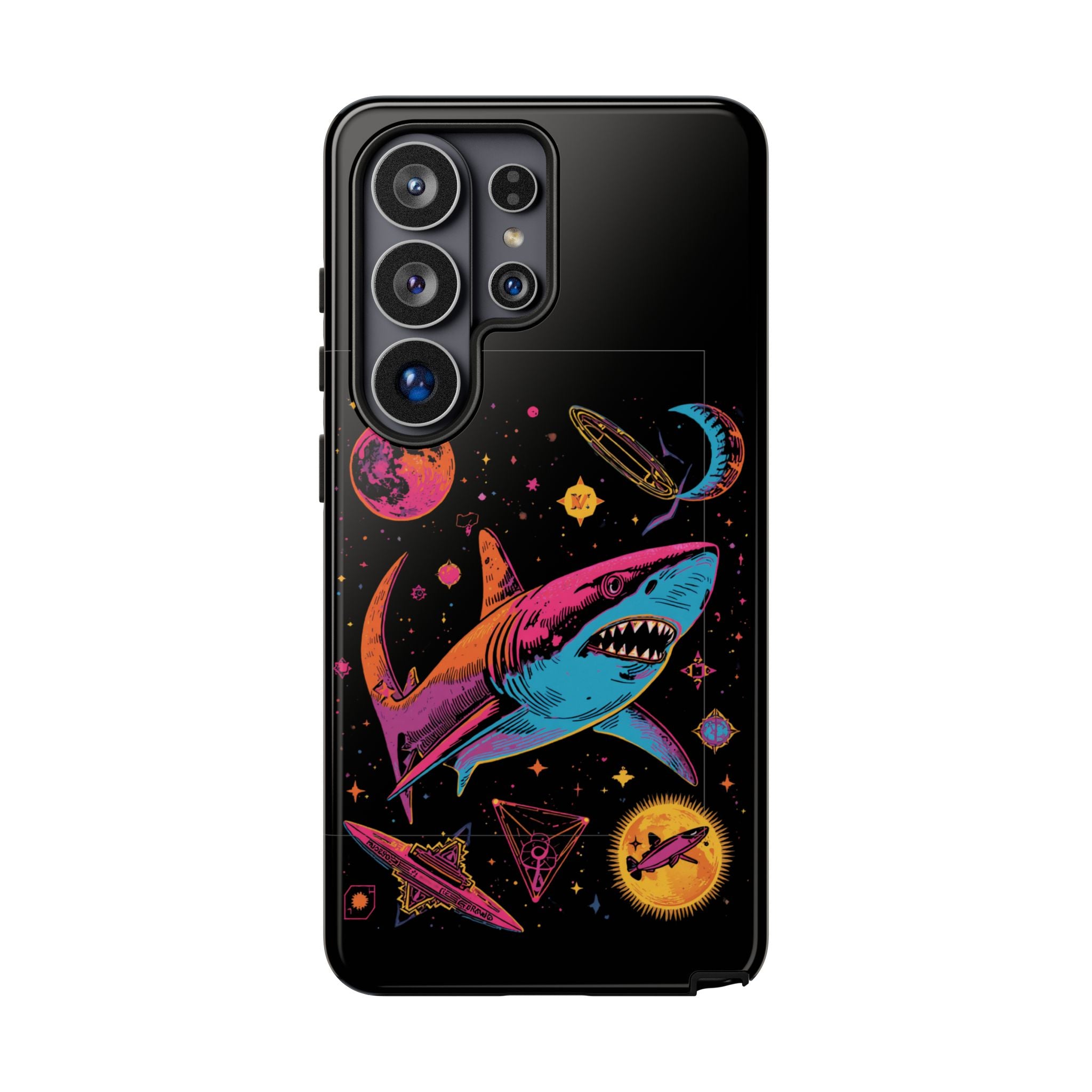 Phone Cases | Neon Space Shark Case