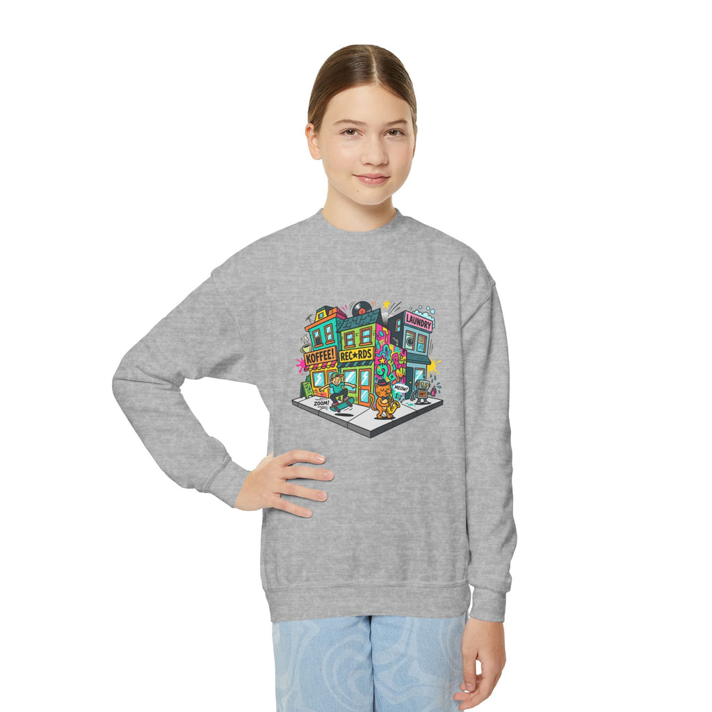 Colorful City Life Crewneck Sweatshirt
